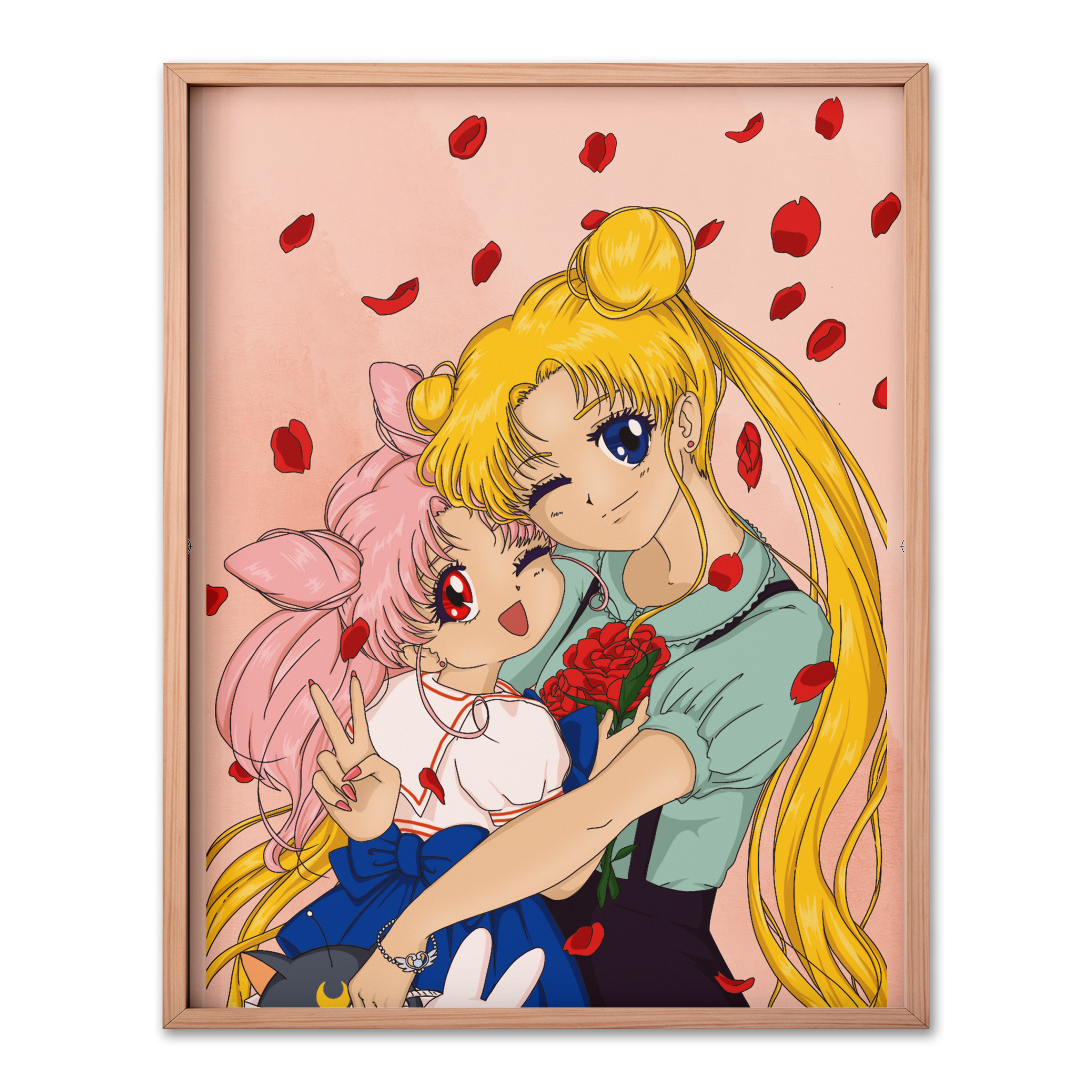Usagi Card Usagi x Chibi-usa Birthday Card – rabbiitonthemoondraws
