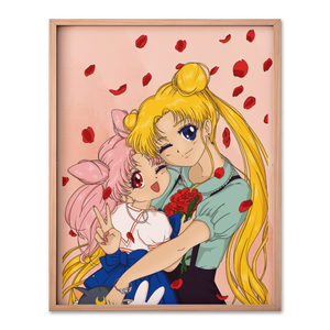 Usagi x Chibi-usa Birthday Card