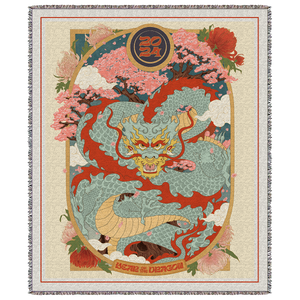 Year of the Dragon 50in. x 60in. Woven Blanket