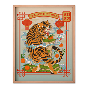 Year of the Water Tiger Print + Sticker Sheet